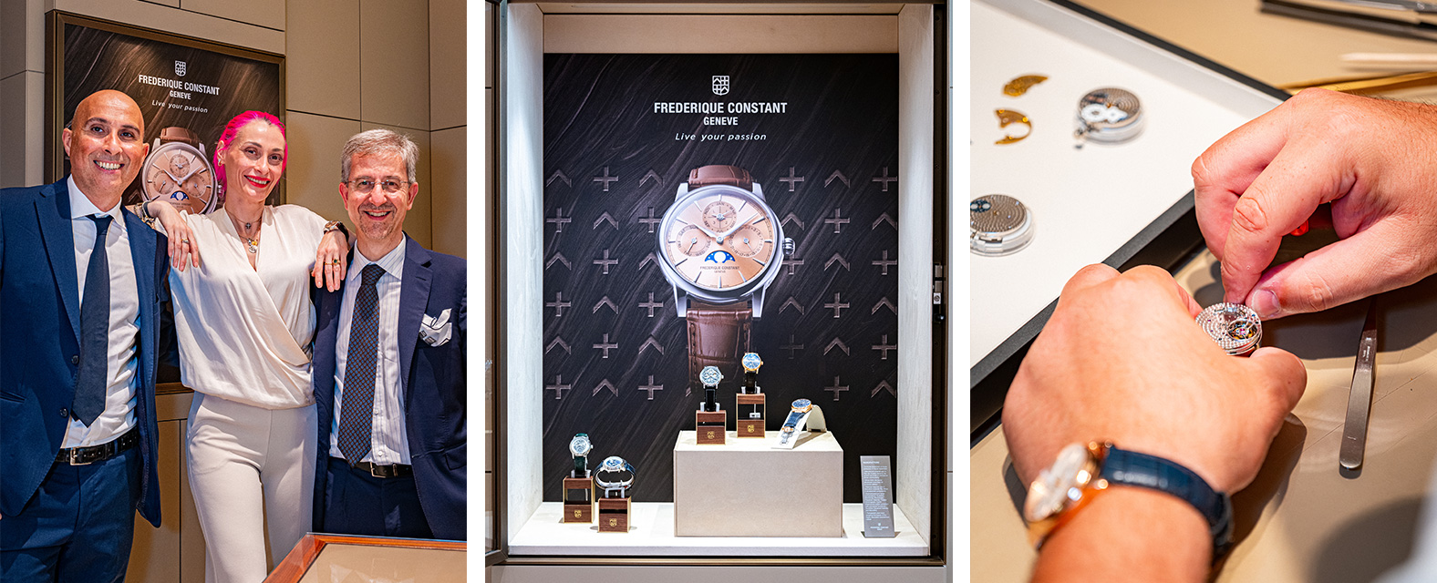 Frédérique Constant's new watches presented at Luigi Verga Orologi in Milan